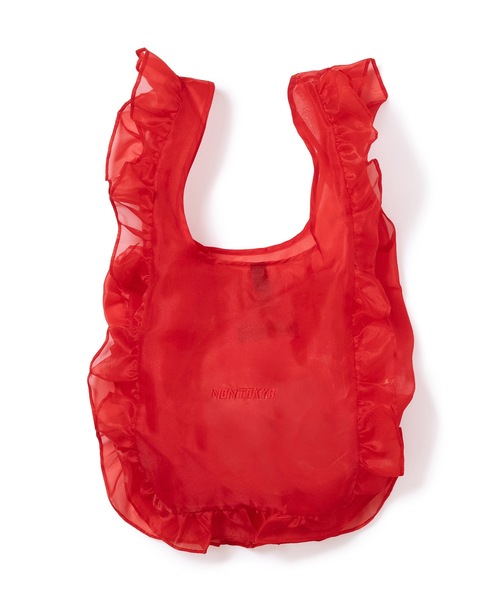NON TOKYO（ノントーキョー）の「SHEER FRILL BAG(L)（ショルダーバッグ・レディース・ネイビー/レッド/ピンク/ブルー・FREE）」の4枚目の写真