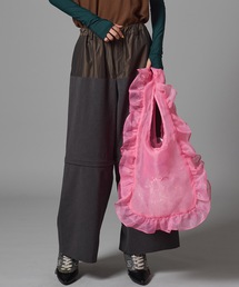 NON TOKYO（ノントーキョー）の「SHEER FRILL BAG(L)（ショルダーバッグ）」