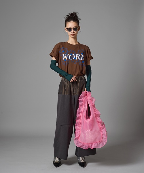 NON TOKYO（ノントーキョー）の「SHEER FRILL BAG(L)（ショルダーバッグ・レディース・ネイビー/レッド/ピンク/ブルー・FREE）」の12枚目の写真