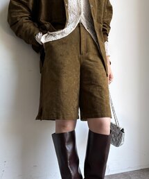 DouDou | 【セットアップ対応】フェイクスエードショートパンツ(その他パンツ)