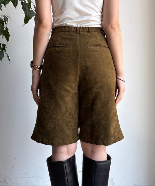 DouDou（ドゥドゥ）の「【セットアップ対応】フェイクスエードショートパンツ（その他パンツ・レディース・カーキ/キャメル・FREE）」の19枚目の写真