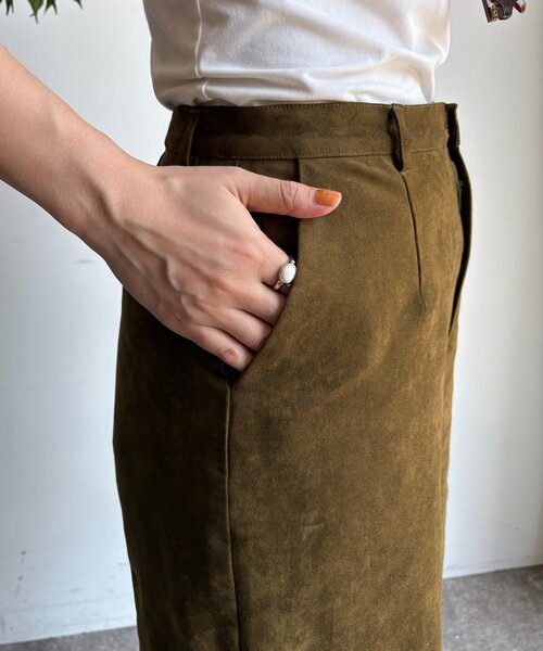 DouDou（ドゥドゥ）の「【セットアップ対応】フェイクスエードショートパンツ（その他パンツ・レディース・カーキ/キャメル・FREE）」の21枚目の写真