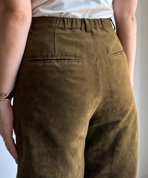 DouDou（ドゥドゥ）の「【セットアップ対応】フェイクスエードショートパンツ（その他パンツ・レディース・カーキ/キャメル・FREE）」の22枚目の写真
