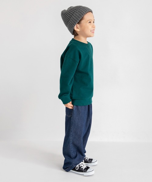 DRC branshes（ディーアールシーブランシェス）の「【WEB限定/DRC】カラバリ裏毛トレーナー（スウェット・キッズ・ブラック/オフホワイト/ダークグリーン/カラフル/ピンク/パープル・140/120/130/100/110/150）」の18枚目の写真