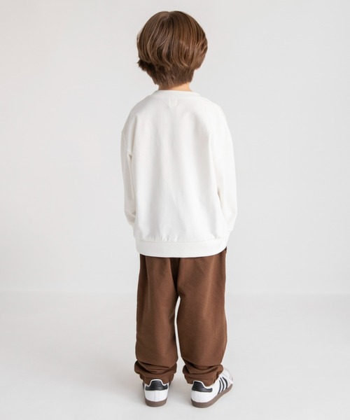 DRC branshes（ディーアールシーブランシェス）の「【WEB限定/DRC】カラバリ裏毛トレーナー（スウェット・キッズ・ブラック/オフホワイト/ダークグリーン/カラフル/ピンク/パープル・140/120/130/100/110/150）」の14枚目の写真