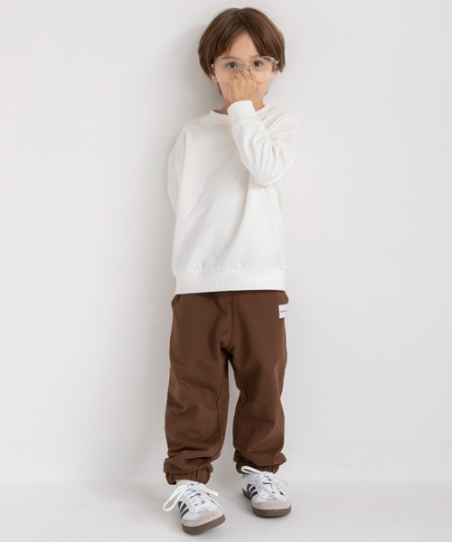 DRC branshes（ディーアールシーブランシェス）の「【WEB限定/DRC】カラバリ裏毛トレーナー（スウェット・キッズ・ブラック/オフホワイト/ダークグリーン/カラフル/ピンク/パープル・140/120/130/100/110/150）」の13枚目の写真