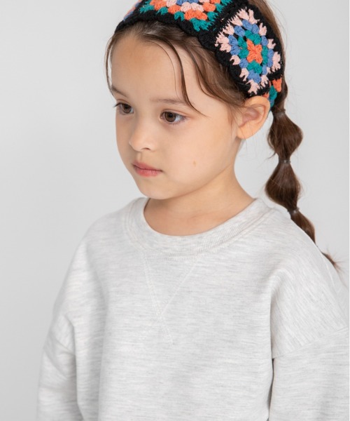 DRC branshes（ディーアールシーブランシェス）の「【WEB限定/DRC】カラバリ裏毛トレーナー（スウェット・キッズ・ブラック/オフホワイト/ダークグリーン/カラフル/ピンク/パープル・140/120/130/100/110/150）」の22枚目の写真