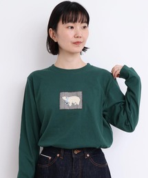 l'atelier du savon | もこもこ白くま　アップリケロンT(Tシャツ/カットソー)