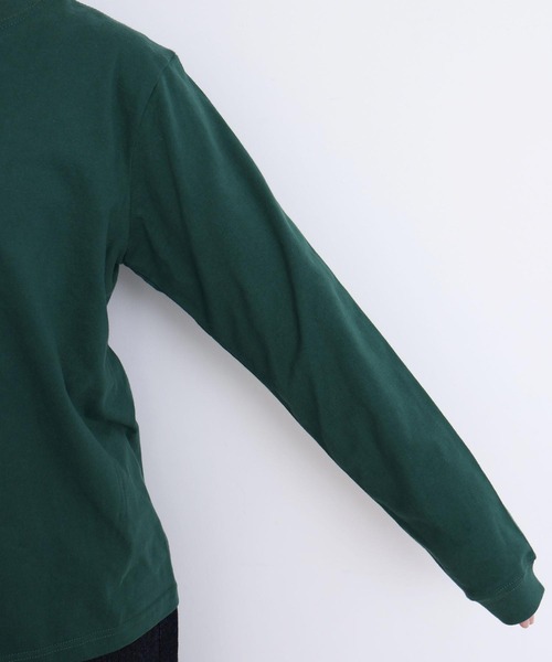 l'atelier du savon(アトリエドサボン)の「もこもこ白くま アップリケロンT(Tシャツ/カットソー・レディース・ネイビー/グリーン/ホワイト・FREE)」の19枚目の写真