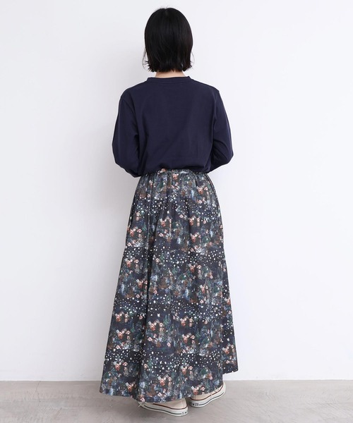 l'atelier du savon(アトリエドサボン)の「もこもこ白くま アップリケロンT(Tシャツ/カットソー・レディース・ネイビー/グリーン/ホワイト・FREE)」の12枚目の写真