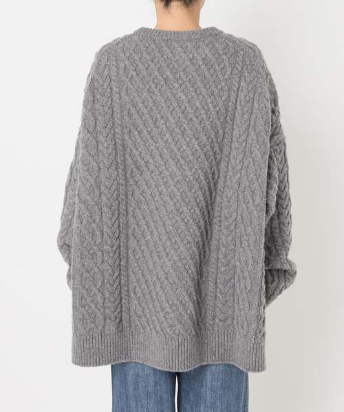 セール】Higuchi*Sアラン柄ルーズニット（ニット/セーター）｜Spick