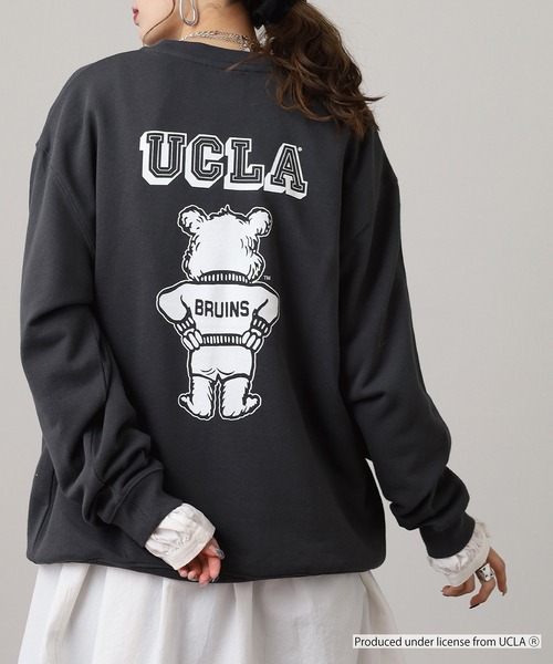 UCLA（ユーシーエルエー）の「UCLA DOUBLEｰSIDED PRINTING CREW SWEAT ビックシルエット2026秋冬（スウェット・メンズ・スミクロ/アッシュグレー・L/M）」の13枚目の写真