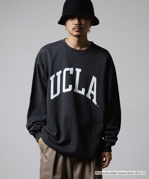 UCLA（ユーシーエルエー）の「UCLA DOUBLEｰSIDED PRINTING CREW SWEAT ビックシルエット2026秋冬（スウェット・メンズ・スミクロ/アッシュグレー・L/M）」の18枚目の写真