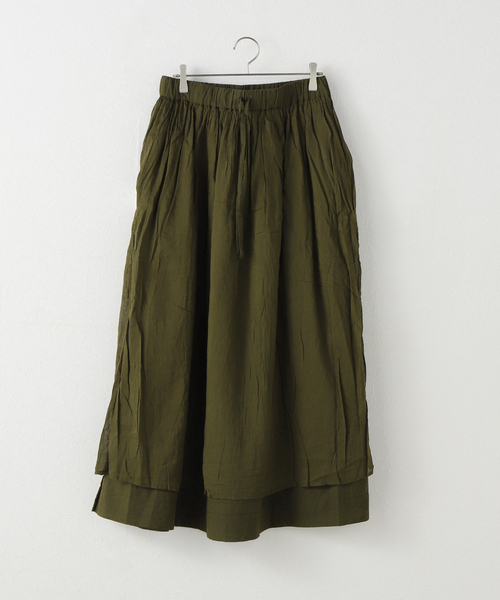 soil（ソイル）の「【SOIL/ソイル】60s CAMBRIC PLAIN LACE GATHERED SK（スカート・レディース・カーキ/ホワイト・2）」の8枚目の写真