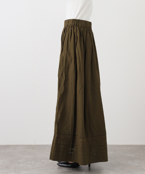 soil（ソイル）の「【SOIL/ソイル】60s CAMBRIC PLAIN LACE GATHERED SK（スカート・レディース・カーキ/ホワイト・2）」の13枚目の写真