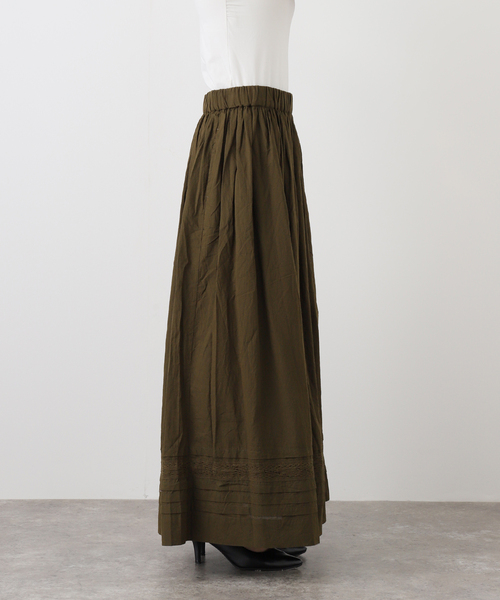 soil（ソイル）の「【SOIL/ソイル】60s CAMBRIC PLAIN LACE GATHERED SK（スカート・レディース・カーキ/ホワイト・2）」の15枚目の写真