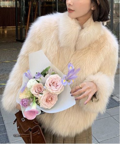 セール】WEGO/シャギーフェイクファーブルゾン/ジャケット（ブルゾン