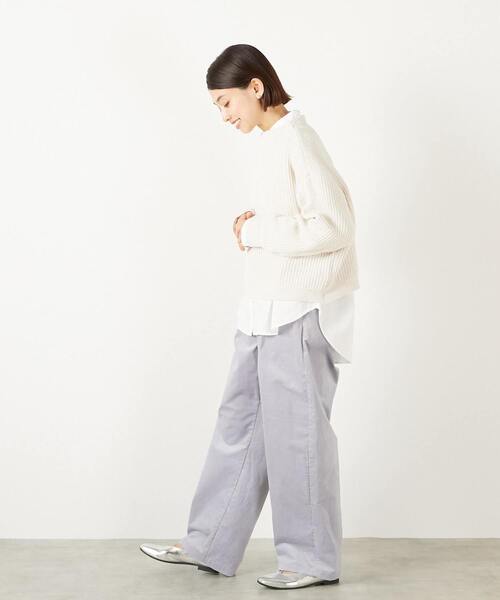 MELROSE claire（メルローズ クレール）の「【モール糸ボトルネックニットプルオーバー】（ニット/セーター・レディース・ピンク/アイボリー/グレー/ブルー・FREE）」の20枚目の写真