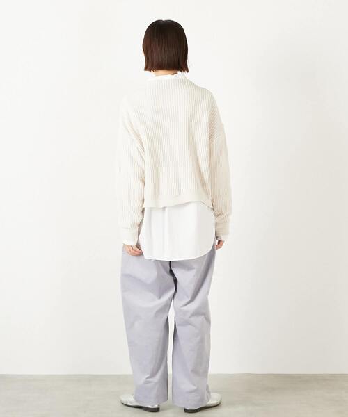 MELROSE claire（メルローズ クレール）の「【モール糸ボトルネックニットプルオーバー】（ニット/セーター・レディース・ピンク/アイボリー/グレー/ブルー・FREE）」の19枚目の写真