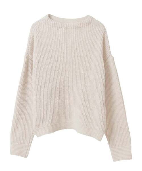 MELROSE claire（メルローズ クレール）の「【モール糸ボトルネックニットプルオーバー】（ニット/セーター・レディース・ピンク/アイボリー/グレー/ブルー・FREE）」の13枚目の写真
