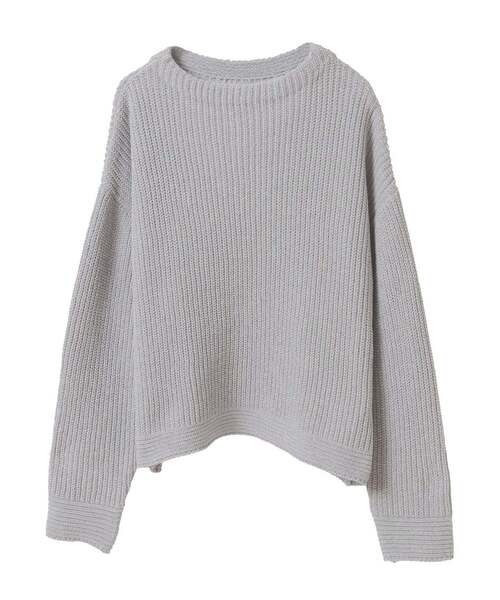 MELROSE claire（メルローズ クレール）の「【モール糸ボトルネックニットプルオーバー】（ニット/セーター・レディース・ピンク/アイボリー/グレー/ブルー・FREE）」の18枚目の写真