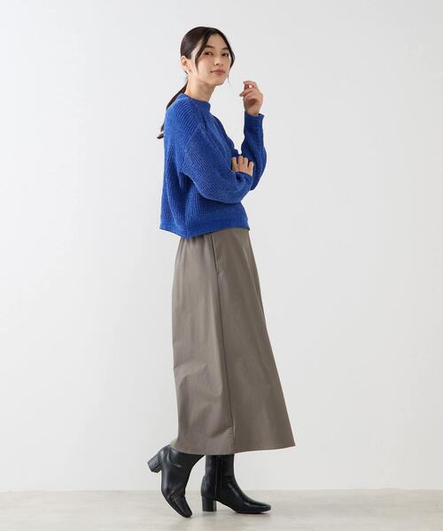 MELROSE claire（メルローズ クレール）の「【モール糸ボトルネックニットプルオーバー】（ニット/セーター・レディース・ピンク/アイボリー/グレー/ブルー・FREE）」の8枚目の写真