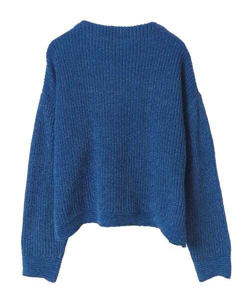 MELROSE claire（メルローズ クレール）の「【モール糸ボトルネックニットプルオーバー】（ニット/セーター・レディース・ピンク/アイボリー/グレー/ブルー・FREE）」の7枚目の写真