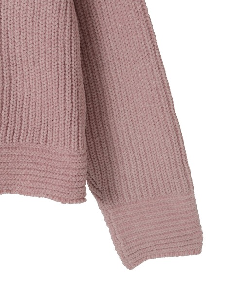 MELROSE claire（メルローズ クレール）の「【モール糸ボトルネックニットプルオーバー】（ニット/セーター・レディース・ピンク/アイボリー/グレー/ブルー・FREE）」の16枚目の写真
