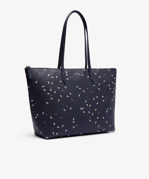 LACOSTE（ラコステ）の「ホリデー マルチカラーワニロゴプリントトートバッグ（トートバッグ・レディース・ダークネイビー・FREE）」の4枚目の写真
