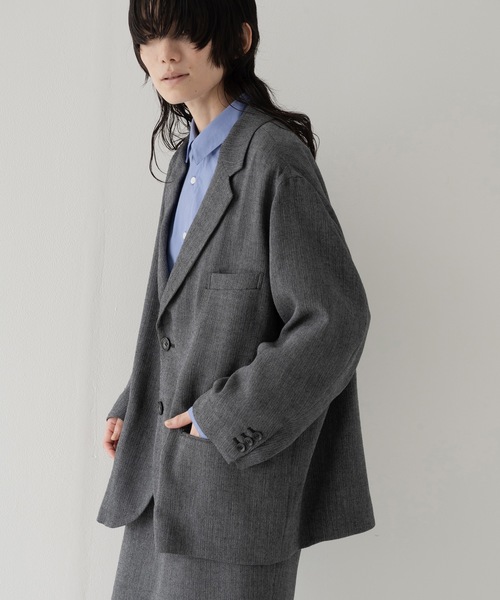 RYU（リュー）の「Omi-zarashi long-sleeve over shirt（シャツ/ブラウス・メンズ・サックスブルー/スミクロ・1/2/3/4）」の12枚目の写真