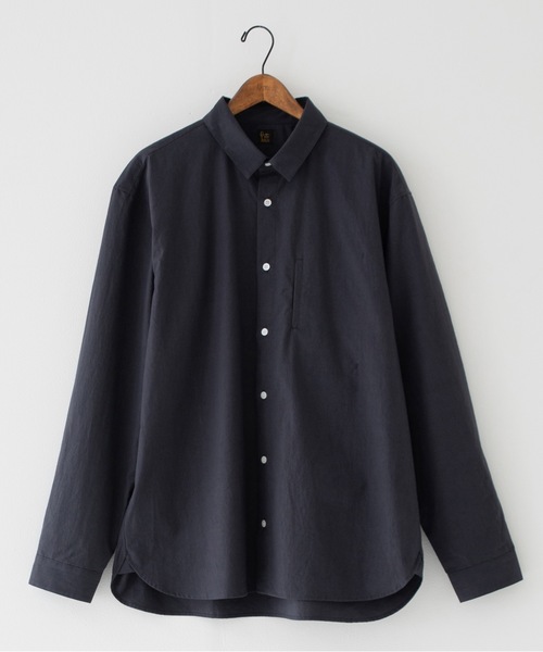 RYU（リュー）の「Omi-zarashi long-sleeve over shirt（シャツ/ブラウス・メンズ・サックスブルー/スミクロ・1/2/3/4）」の7枚目の写真