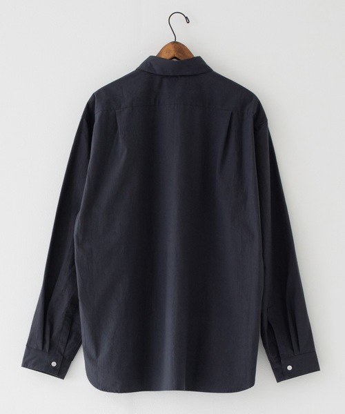 RYU（リュー）の「Omi-zarashi long-sleeve over shirt（シャツ/ブラウス・メンズ・サックスブルー/スミクロ・1/2/3/4）」の8枚目の写真