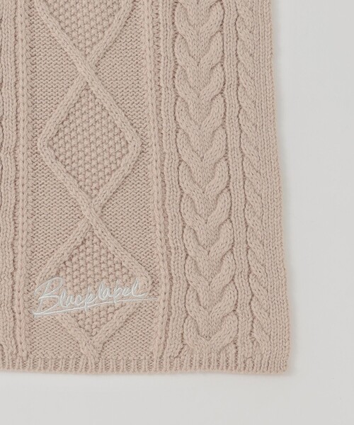 BLACK LABEL CRESTBRIDGE(ブラックレーベル・クレストブリッジ)の「【WEB限定】チェックニットマフラー(マフラー・メンズ・ブラック/ベージュ系その他・FREE)」の7枚目の写真