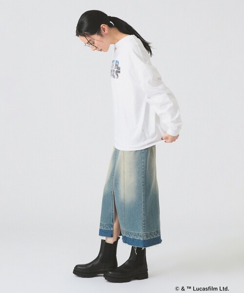 Ray BEAMS（レイビームス）の「【別注】GOOD ROCK SPEED / STAR WARS / ロングスリーブ Tシャツ（Tシャツ/カットソー・レディース・ホワイト/ブラック・ONE SIZE）」の11枚目の写真