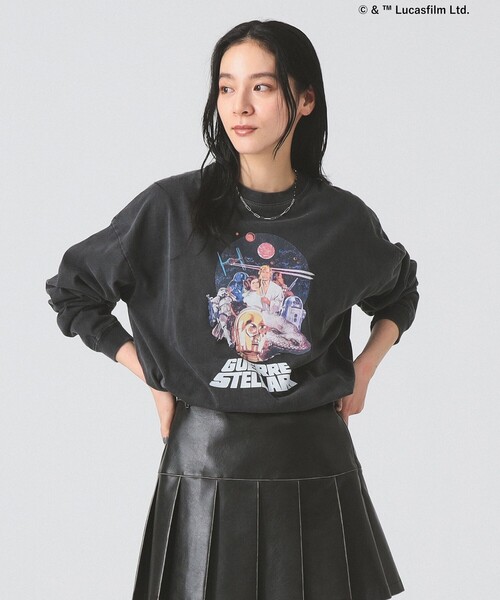 Ray BEAMS（レイビームス）の「【別注】GOOD ROCK SPEED / STAR WARS / ロングスリーブ Tシャツ（Tシャツ/カットソー・レディース・ホワイト/ブラック・ONE SIZE）」の14枚目の写真