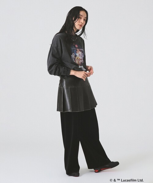 Ray BEAMS（レイビームス）の「【別注】GOOD ROCK SPEED / STAR WARS / ロングスリーブ Tシャツ（Tシャツ/カットソー・レディース・ホワイト/ブラック・ONE SIZE）」の16枚目の写真