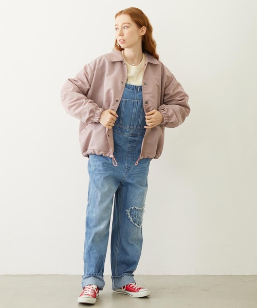 MILKFED.（ミルクフェド）の「PATCH OVERALLS（サロペット/オーバーオール・レディース・ライトブルー/ブラック/マルチ・M/S）」の9枚目の写真
