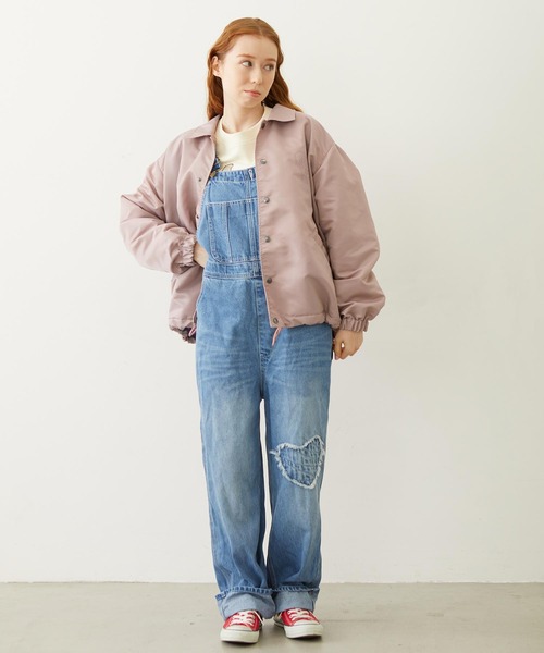 MILKFED.（ミルクフェド）の「PATCH OVERALLS（サロペット/オーバーオール・レディース・ライトブルー/ブラック/マルチ・M/S）」の10枚目の写真