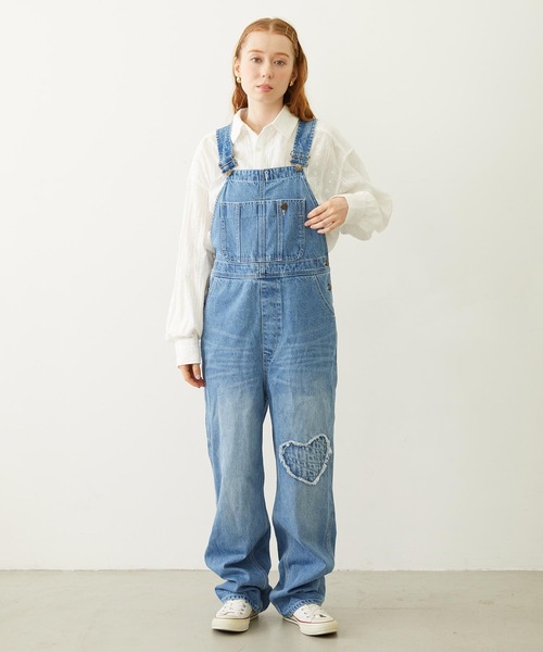 MILKFED.（ミルクフェド）の「PATCH OVERALLS（サロペット/オーバーオール・レディース・ライトブルー/ブラック/マルチ・M/S）」の16枚目の写真
