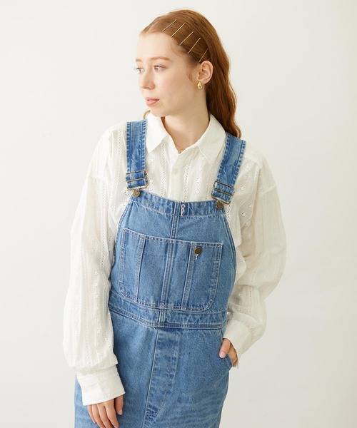 MILKFED.（ミルクフェド）の「PATCH OVERALLS（サロペット/オーバーオール・レディース・ライトブルー/ブラック/マルチ・M/S）」の18枚目の写真