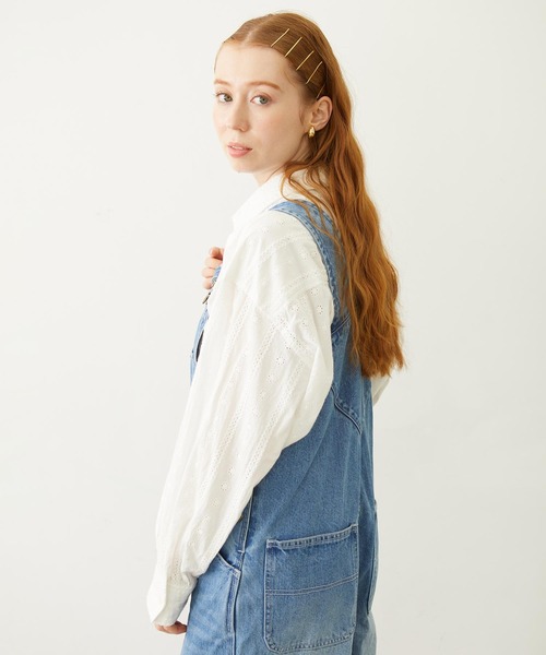 MILKFED.（ミルクフェド）の「PATCH OVERALLS（サロペット/オーバーオール・レディース・ライトブルー/ブラック/マルチ・M/S）」の19枚目の写真