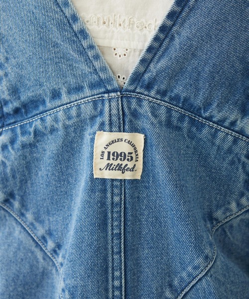MILKFED.（ミルクフェド）の「PATCH OVERALLS（サロペット/オーバーオール・レディース・ライトブルー/ブラック/マルチ・M/S）」の20枚目の写真