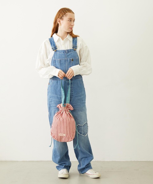 MILKFED.（ミルクフェド）の「PATCH OVERALLS（サロペット/オーバーオール・レディース・ライトブルー/ブラック/マルチ・M/S）」の17枚目の写真