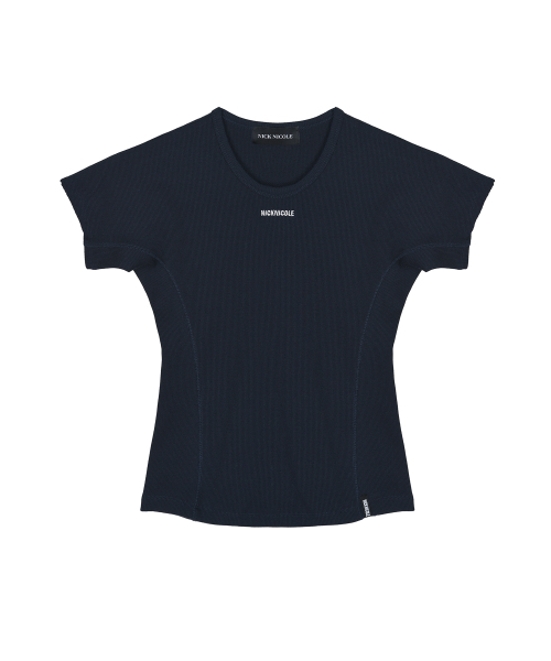 NICK&NICOLE(ニックアンドニコール)の「NICOLE SLIM LINE HALF TOP_NAVY(Tシャツ/カットソー・レディース・その他・FREE)」の5枚目の写真