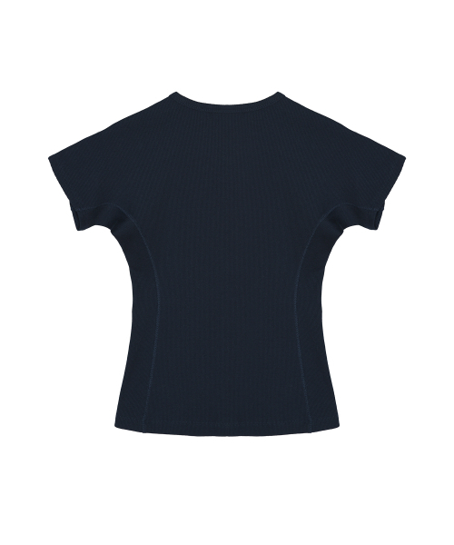 NICK&NICOLE(ニックアンドニコール)の「NICOLE SLIM LINE HALF TOP_NAVY(Tシャツ/カットソー・レディース・その他・FREE)」の6枚目の写真