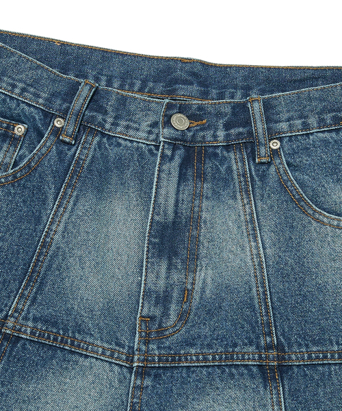 WKNDRS(ウィーキャンドース)の「PATCH WORK DENIM SHORTS (DENIM)(その他パンツ・レディース・その他・MEDIUM/LARGE/X-LARGE)」の3枚目の写真