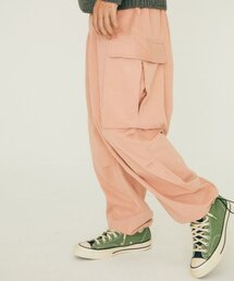 CONICHIWA BONJOUR（コンニチハボンジュール）の「ワイドカーゴパンツ（ピンク）ピーチ起毛（その他パンツ）」