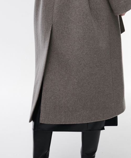 MUSINSA STANDARD WOMAN（ムシンサスタンダードウーマン）の「ウィメンズカシミヤブレンドバルマカンローブコート[トープ]（チェスターコート・レディース・その他・SMALL/MEDIUM/LARGE/X-SMALL）」の11枚目の写真
