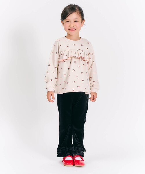 apres les cours（アプレレクール）の「【WEB限定】フレアフリルトレーナー_ジュニア対応（スウェット・キッズ・イエロー/ライトグレー/ローズ/アイボリー/ブラック・80/90/100/120/130/140/110）」の13枚目の写真