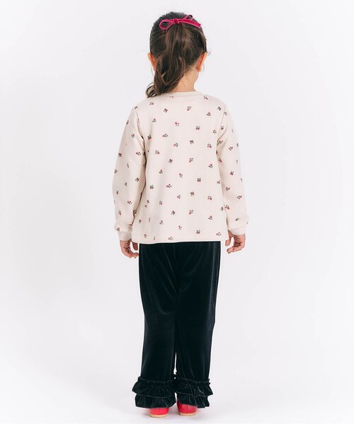 apres les cours（アプレレクール）の「【WEB限定】フレアフリルトレーナー_ジュニア対応（スウェット・キッズ・イエロー/ライトグレー/ローズ/アイボリー/ブラック・80/90/100/120/130/140/110）」の14枚目の写真